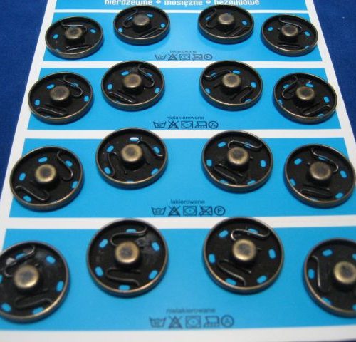 Zatrzaski metalowe "9" 23mm 16szt. Oxyd