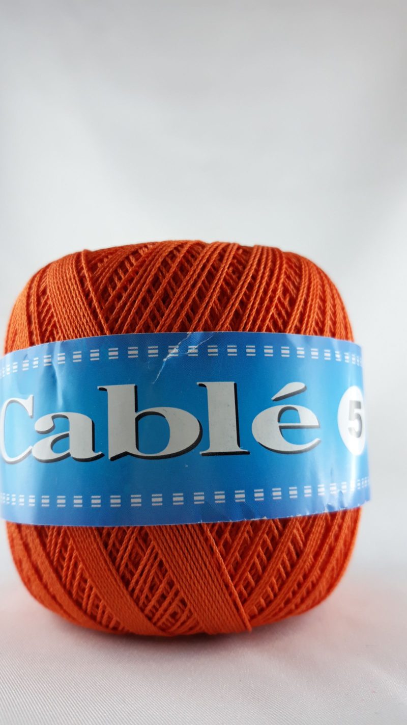 Kordonek cable 5" /1 szt.50 gr./ k. pomarańczowy 158
