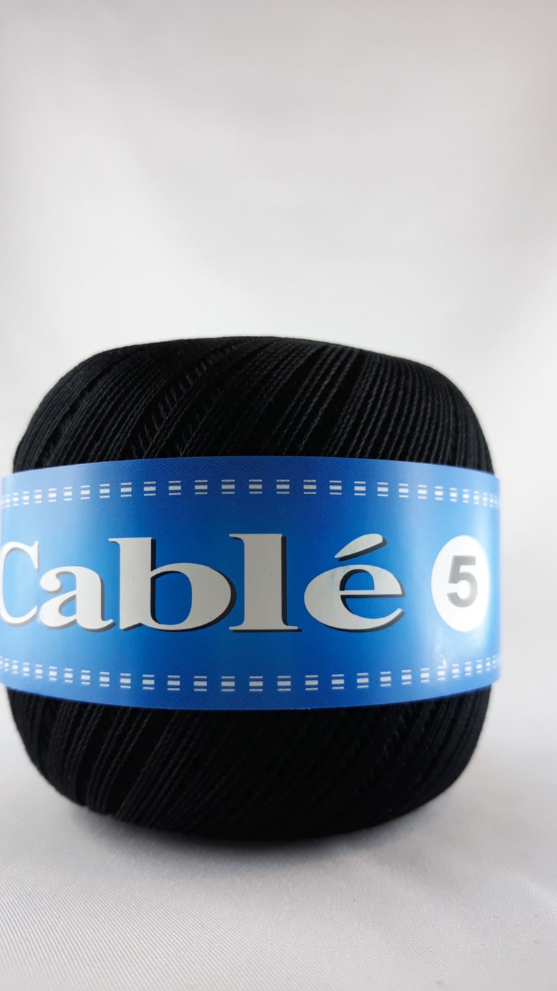Kordonek cable 5" /1 szt.50 gr./ k. czarny