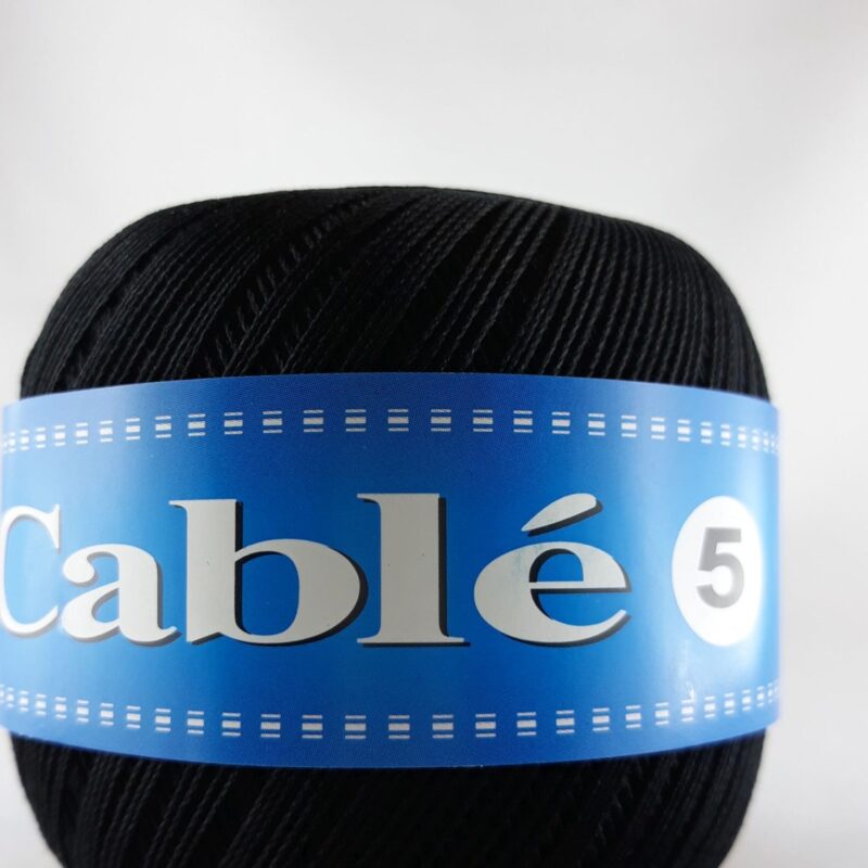 Kordonek cable 5" /1 szt.50 gr./ k. czarny