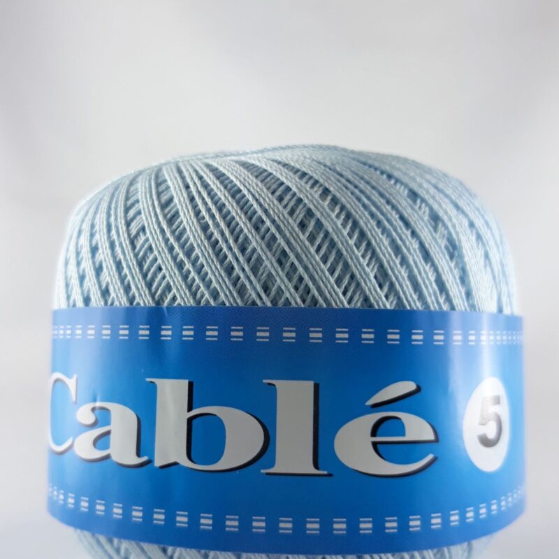 Kordonek cable 5" /1 szt.50 gr./ k. błękitny 80
