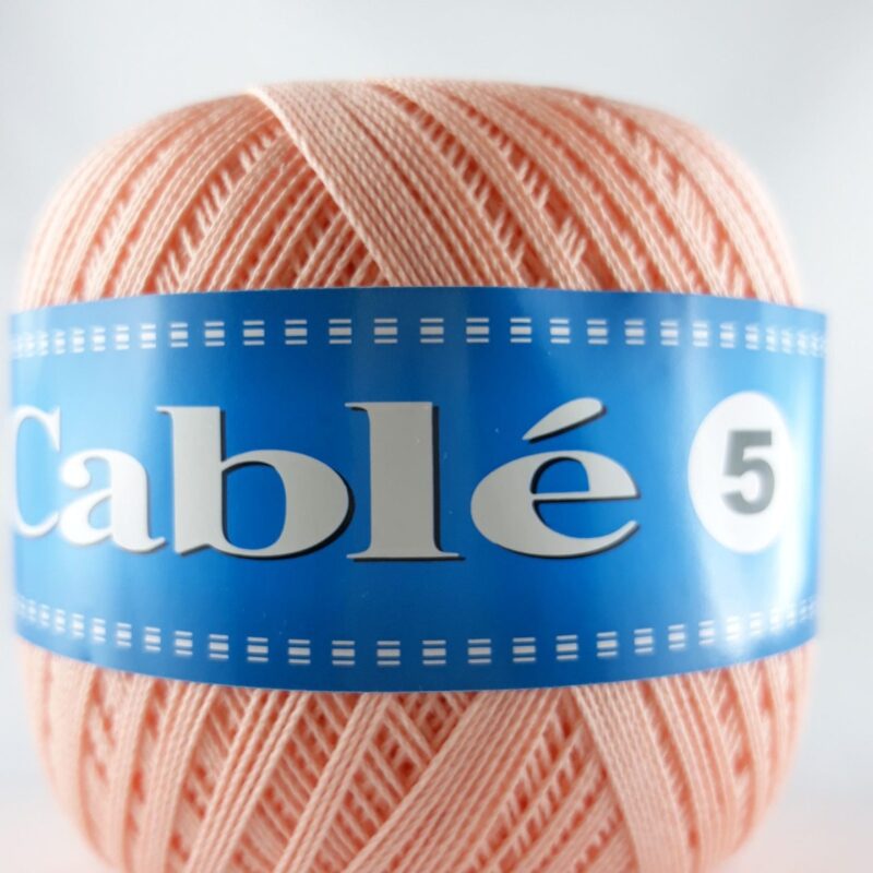 Kordonek cable 5" /1 szt.50 gr./ k. łososiowy