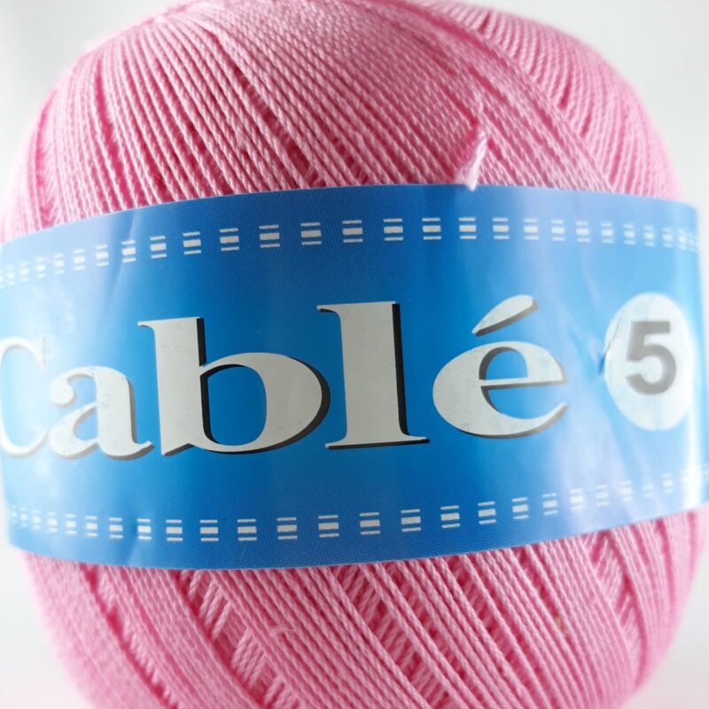 Kordonek cable 5" /1 szt.50 gr./ k. różowy